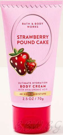 КРЕМ ЗА ТЯЛО TRAVEL SIZE "STRAWBERRY POUND CAKE" 
