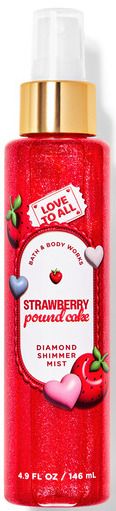 СПРЕЙ ЗА ТЯЛО СЪС БЛЕСТЯЩИ ЧАСТИЦИ "STRAWBERRY POUND CAKE" 