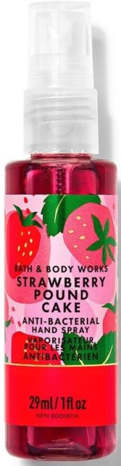 АНТИБАКТЕРИАЛЕН  СПРЕЙ ЗА РЪЦЕ "STRAWBERRY POUND CAKE" 